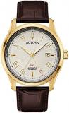 Bulova Wilton 97B210 Men's Automatic Stainless Steel Watch with Genuine Leather Strap