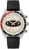 Bulova Men's Chronograph Quartz Watch with Rubber Strap 98A252