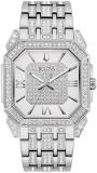 Bulova Men's Analogue Quartz Watch with Stainless Steel Strap 96A285