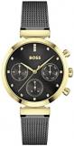 BOSS Analogue Multifunction Quartz Watch for Women with Black Stainless Steel Me...