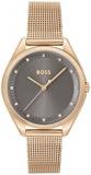 BOSS Analogue Quartz Watch for Women with Carnation Gold Coloured Stainless Stee...