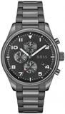 BOSS Chronograph Quartz Watch for Men with Grey Stainless Steel Bracelet - 15139...