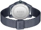 BOSS Automatic Watch for Men with Blue Stainless Steel Mesh Bracelet - 1513946