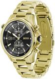 BOSS Chronograph Quartz Watch for Men with Gold Coloured Stainless Steel Bracelet - 1513932