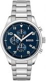 BOSS Chronograph Quartz Watch for Men with Silver Stainless Steel Bracelet - 1513989