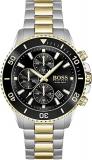 BOSS Chronograph Quartz Watch for Men with Two-Tone Stainless Steel Bracelet - 1...