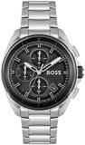 BOSS Chronograph Quartz Watch for Men with Silver Stainless Steel Bracelet - 1513949