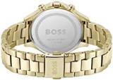 BOSS Analogue Multifunction Quartz Watch for Women with Gold Coloured Stainless Steel Bracelet - 1502628
