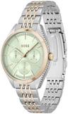 BOSS Analogue Multifunction Quartz Watch for Women with Two-Tone Stainless Steel Bracelet - 1502641