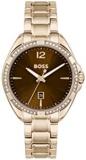 BOSS Analogue Quartz Watch for Women with Carnation Gold Coloured Stainless Steel Bracelet - 1502621