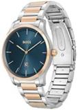 BOSS Analogue Quartz Watch for Men with Two-Tone Stainless Steel Bracelet - 1513978