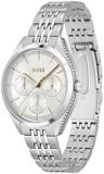 BOSS Analogue Multifunction Quartz Watch for Women with Silver Stainless Steel Bracelet - 1502640