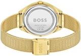 BOSS Analogue Quartz Watch for Women with Gold Coloured Stainless Steel Mesh Bracelet - 1502669