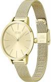 BOSS Analogue Quartz Watch for Women with Gold Coloured Stainless Steel Mesh Bracelet - 1502612