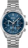 BOSS Hugo by Hugo Black Men's Quartz Watch with Stainless Steel Strap, Silver, 2...