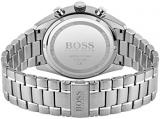BOSS Hugo by Hugo Black Men's Quartz Watch with Stainless Steel Strap, Silver, 22 (Model: 1513818), silver, Quartz Watch