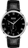 BOSS Mens Multi dial Quartz Watch with Leather Strap 1513616