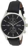 BOSS Chronograph Quartz Watch for Men with Black Leather Strap - 1513803