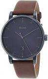 BOSS Analogue Quartz Watch for Men with Brown Leather Strap - 1513791