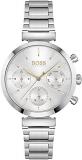 BOSS Analogue Multifunction Quartz Watch for Women with Silver Stainless Steel Bracelet, 1502530