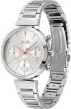 BOSS Analogue Multifunction Quartz Watch for Women with Silver Stainless Steel Bracelet, 1502530