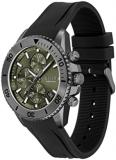 BOSS Chronograph Quartz Watch for Men with Black Silicone Bracelet - 1513967