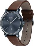 BOSS Men Analog Quartz Watch with Leather Strap 1513791