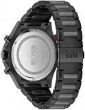BOSS Chronograph Quartz Watch for Men with Black Stainless Steel Bracelet - 1513825