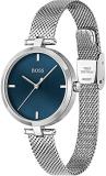 BOSS Analogue Quartz Watch for Women with Silver Stainless Steel Mesh Bracelet - 1502587