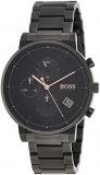 BOSS Chronograph Quartz Watch for Men with Black Stainless Steel Bracelet - 1513...