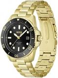 BOSS Analogue Quartz Watch for Men with Gold Coloured Stainless Steel Bracelet - 1513917