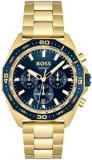 BOSS Chronograph Quartz Watch for Men with Gold Coloured Stainless Steel Bracelet - 1513973