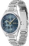 BOSS Analogue Multifunction Quartz Watch for Women with Silver Stainless Steel Bracelet - 1502583