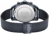 BOSS Chronograph Quartz Watch for Men with Blue Stainless Steel Mesh Bracelet - 1513836