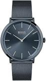 BOSS Men's Analogue Quartz Watch Skyliner with Stainless Steel Mesh Band