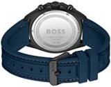 BOSS Chronograph Quartz Watch for Men with Blue Silicone Bracelet - 1513972