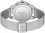 BOSS Analogue Multifunction Quartz Watch for Men with Silver Stainless Steel Mesh Bracelet - 1513942