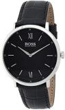 BOSS Analogue Quartz Watch for Men with Black Leather Strap - 1513647