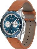 BOSS Analogue Multifunction Quartz Watch for Men with Light Brown Leather Strap - 1513860