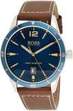 BOSS Analogue Multifunction Quartz Watch for Men with Brown Leather Strap - 1513899