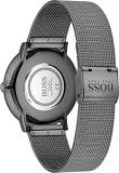 BOSS Analogue Quartz Watch for Men with Grey Stainless Steel Mesh Bracelet - 1513910