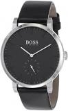 BOSS Analogue Quartz Watch for Men with Black Leather Strap - 1513500