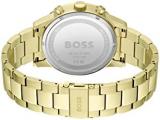 BOSS Chronograph Quartz Watch for Men with Gold Coloured Stainless Steel Bracelet - 1513923