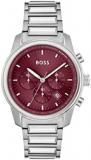 BOSS Chronograph Quartz Watch for Men with Silver Stainless Steel Bracelet - 1514004
