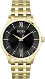 BOSS Analogue Quartz Watch for Men with Gold Coloured Stainless Steel Bracelet -...