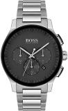 BOSS Chronograph Quartz Watch for Men with Silver Stainless Steel Bracelet - 1513762