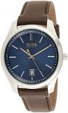 BOSS Analogue Quartz Watch for Men with Brown Leather Strap - 1513728