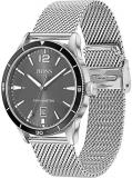 BOSS Analogue Quartz Watch for Men with Silver Stainless Steel Mesh Bracelet - 1513900
