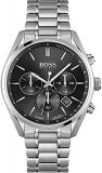 BOSS Chronograph Quartz Watch for Men with Silver Stainless Steel Bracelet - 1513871