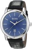 BOSS Analogue Quartz Watch for Men with Black Leather Strap - 1513400